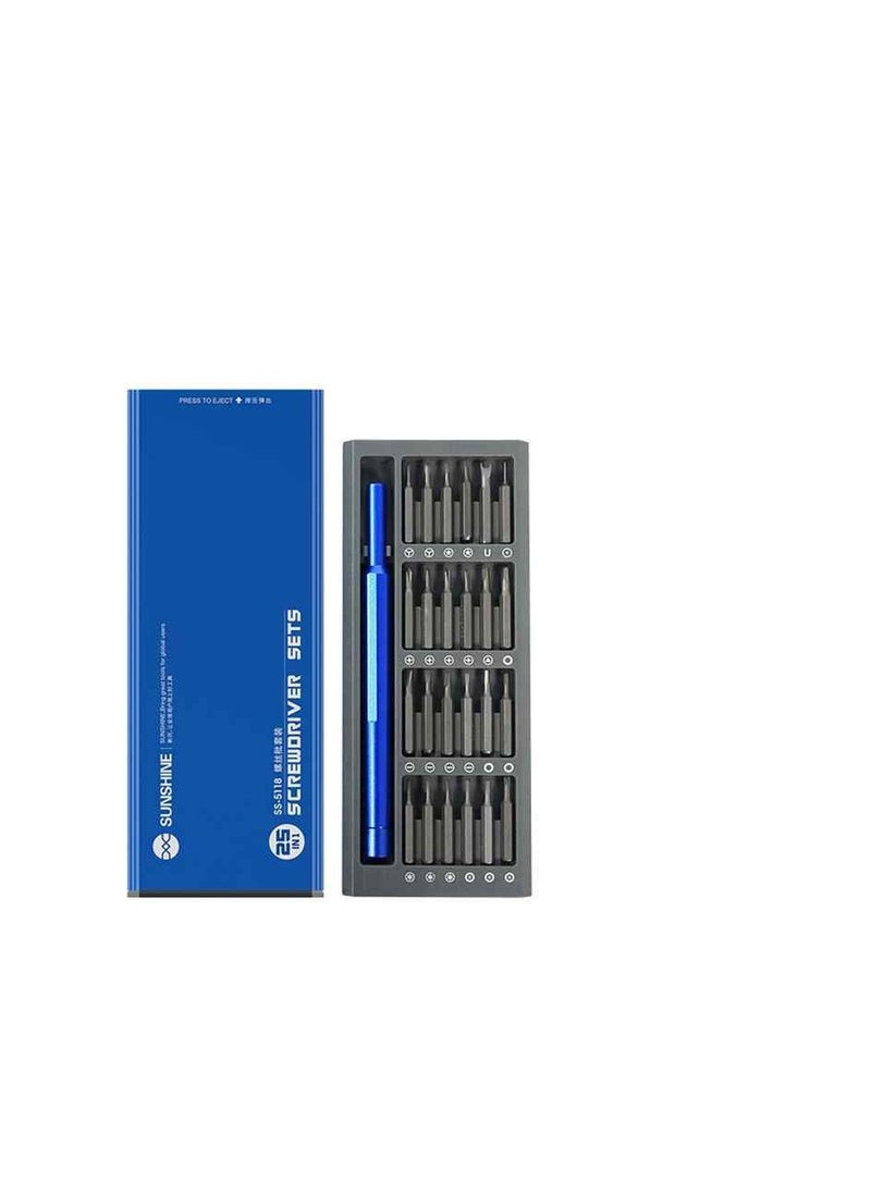 Generic SUNSHINE SS-5118 25 In 1 Screwdriver Set Magnetic Screw Driver Kit Bi – iProGadgets 
