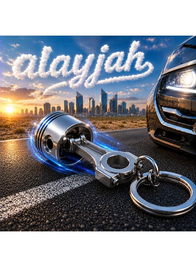 العييجة سلسلة مفاتيح مبتكرة على شكل مكبس محرك سيارة فاخرة - Image 1