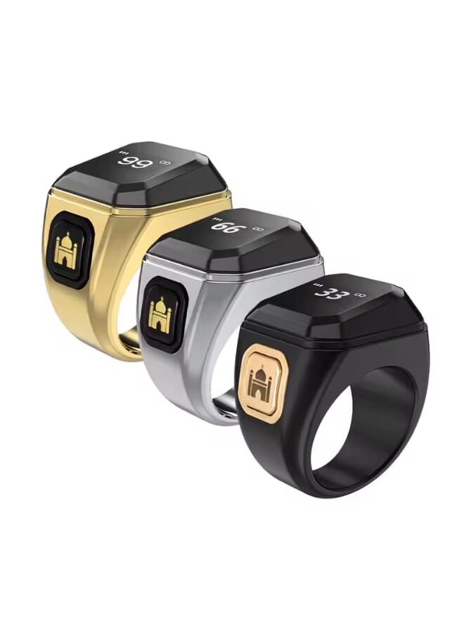 بستوش خاتم الذكر الدائري الذكي مع تذكير بالاهتزاز وعداد التسبيح واتصال بلوتوث مع صندوق الشحن - Image 2