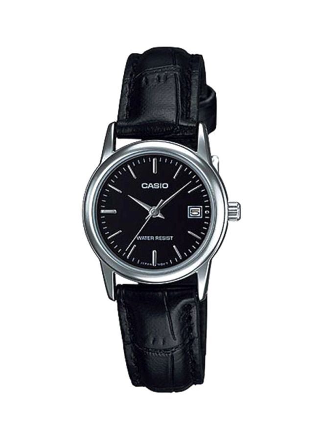 CASIO Men Water Resistant Analog Watch LTP V002L - 1A - 31 mm - Black - Image 1