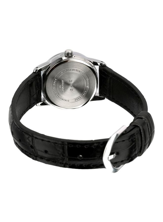 CASIO Men Water Resistant Analog Watch LTP V002L - 1A - 31 mm - Black - Image 2