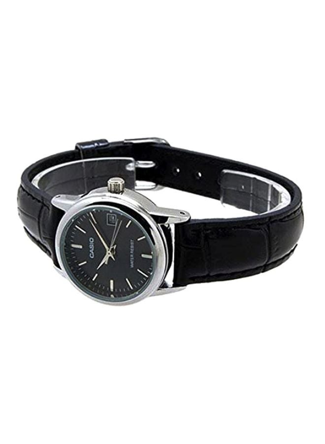 CASIO Men Water Resistant Analog Watch LTP V002L - 1A - 31 mm - Black - Image 3