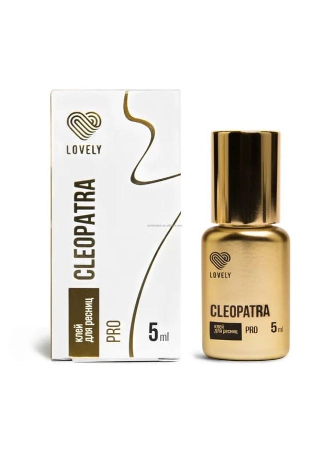 Lovely Cleopatra Glue 5ml, Russian Original – Fast Drying 0.5–1s, Extra Strong Hold 7-8 Weeks Retention, Low Fume, Professional Eyelash Extension Glue for Lash Artists - Image 1