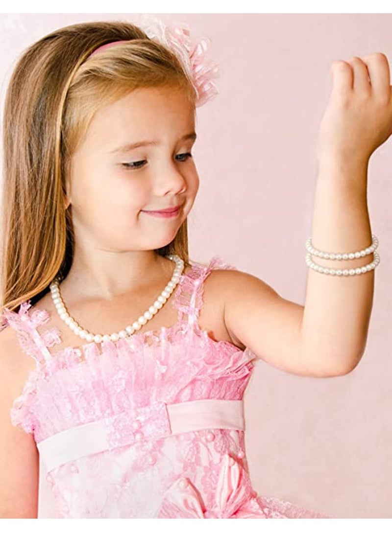 Excefore 5 Pcs Pearl Bracelets for Women, Pearl Beaded Stretch Bracelet, Stackable Bracelet Sets for Women Bridesmaid Bridal Party Wedding, 1920 Jewelry Accessories - Image 5