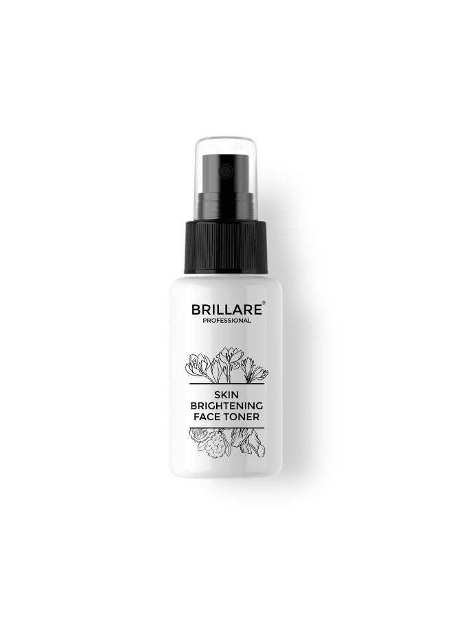 BRILLARE Professional Skin Brightening 100% Natural Face Toner With Arbutin, Saffron and Sandalwood (50 ML), Zero Chemicals - Image 1