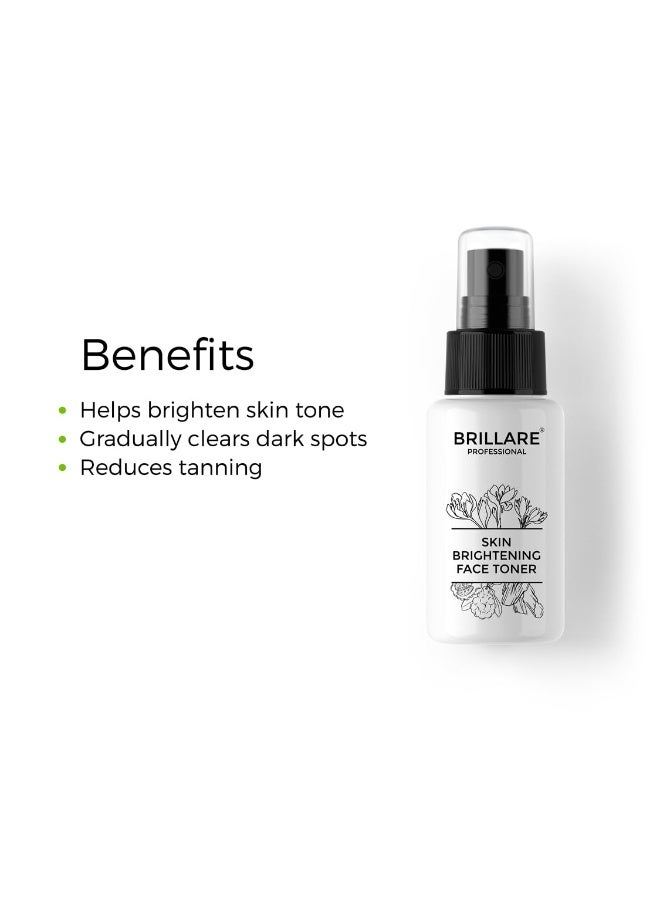 BRILLARE Professional Skin Brightening 100% Natural Face Toner With Arbutin, Saffron and Sandalwood (50 ML), Zero Chemicals - Image 3