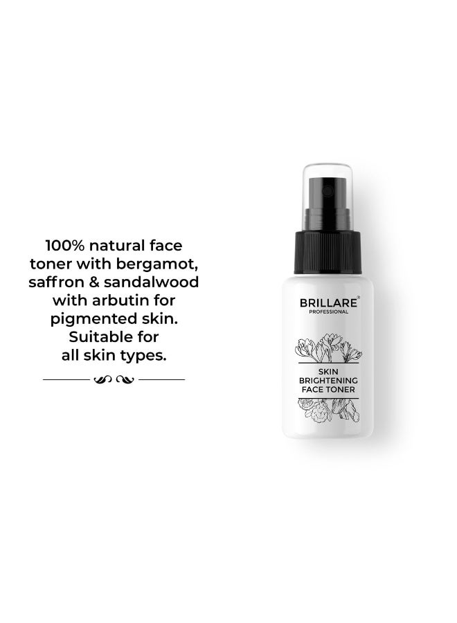 BRILLARE Professional Skin Brightening 100% Natural Face Toner With Arbutin, Saffron and Sandalwood (50 ML), Zero Chemicals - Image 2