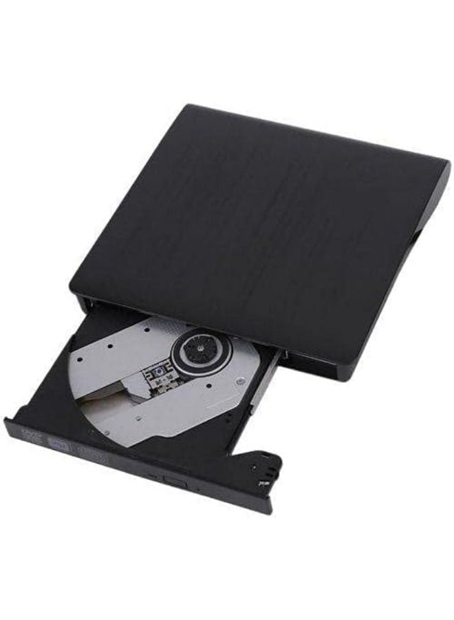 Portable external DVD drive with USB 3.0 port for Windows/Linux/OS/Apple/Mac (Black) - Image 3