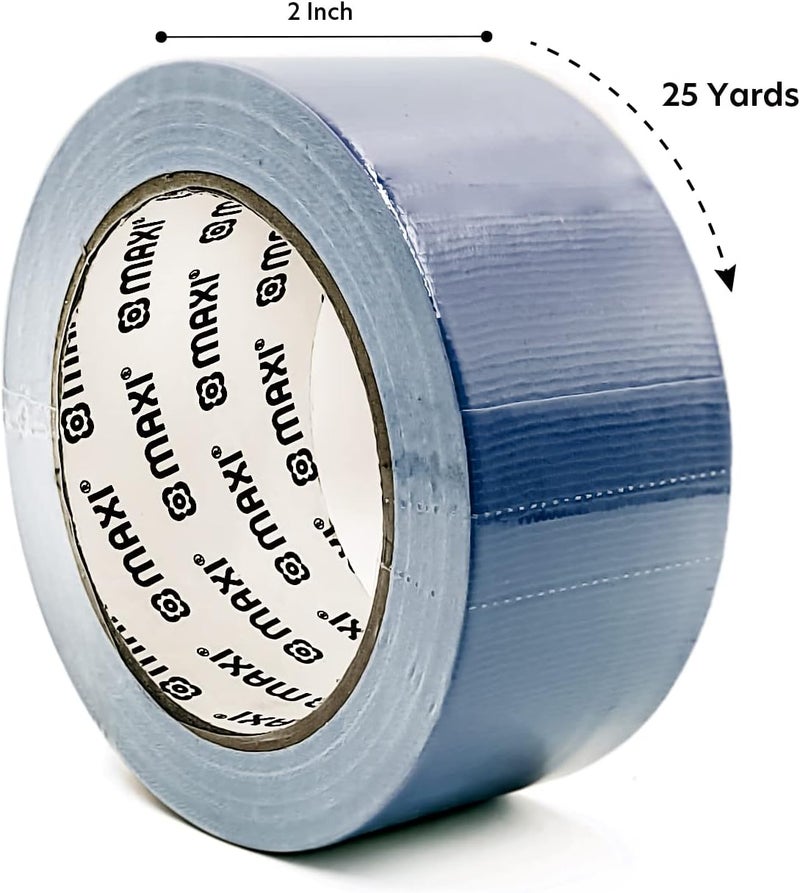 Maxi Duct Tape 48mm x 25 Yards - Blue, Waterproof Heavy Duty Adhesive Tape for Patching and Sealing - Image 2