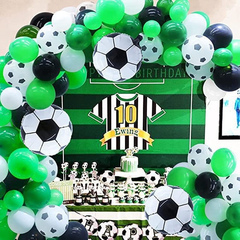 MANGO 108 football balloon set with table football big and small balloons for surprise party - Image 1