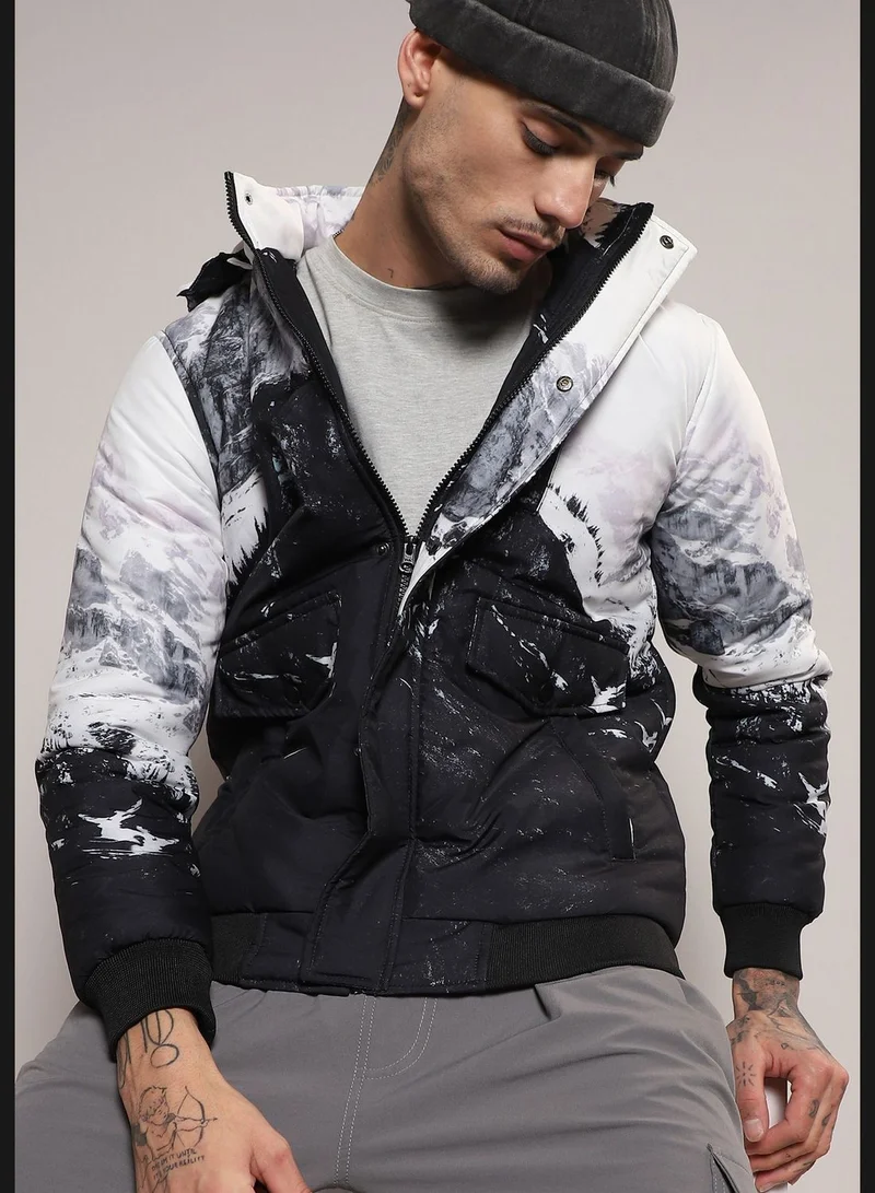 Campus Sutra Stylish Color block Jacket