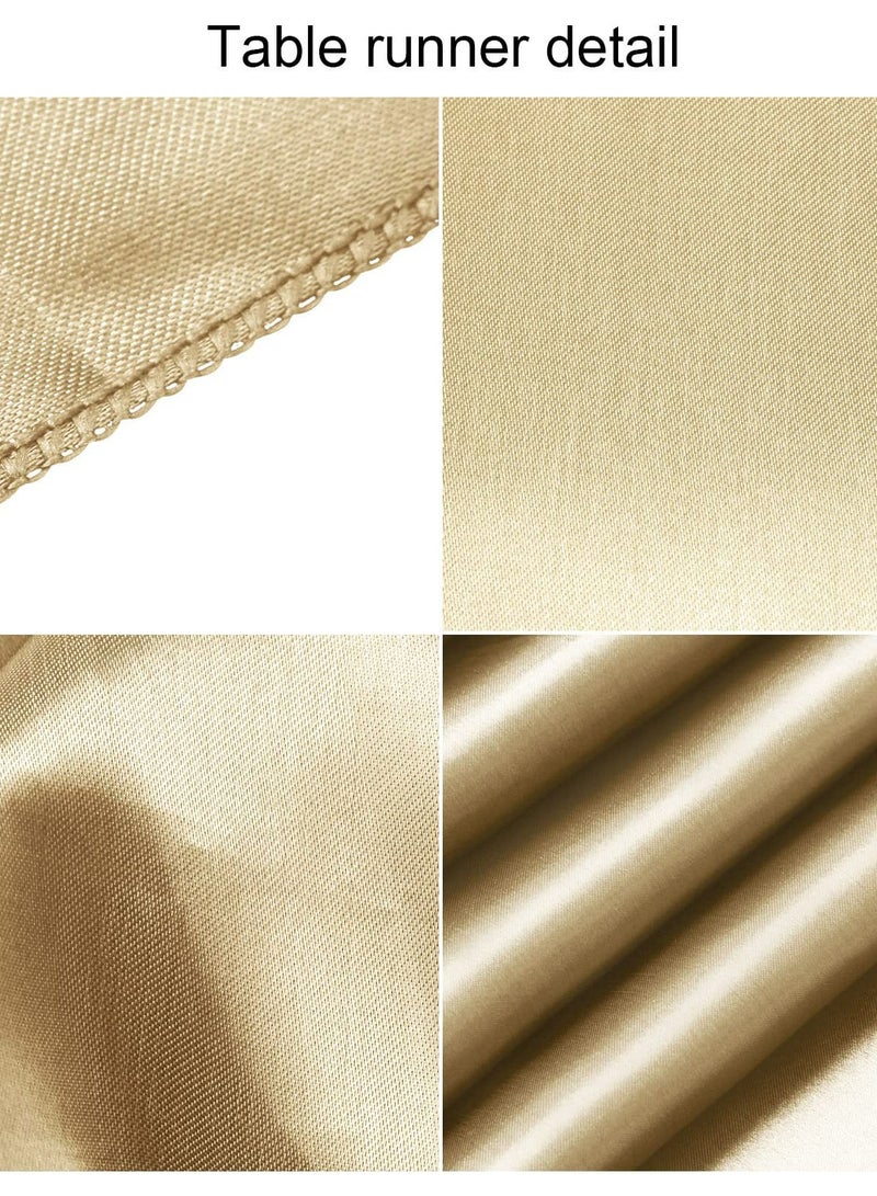 جروستيدي الشمبانيا الجدول تشغيل نمط طويل عرس الحرير الساتان - Image 3