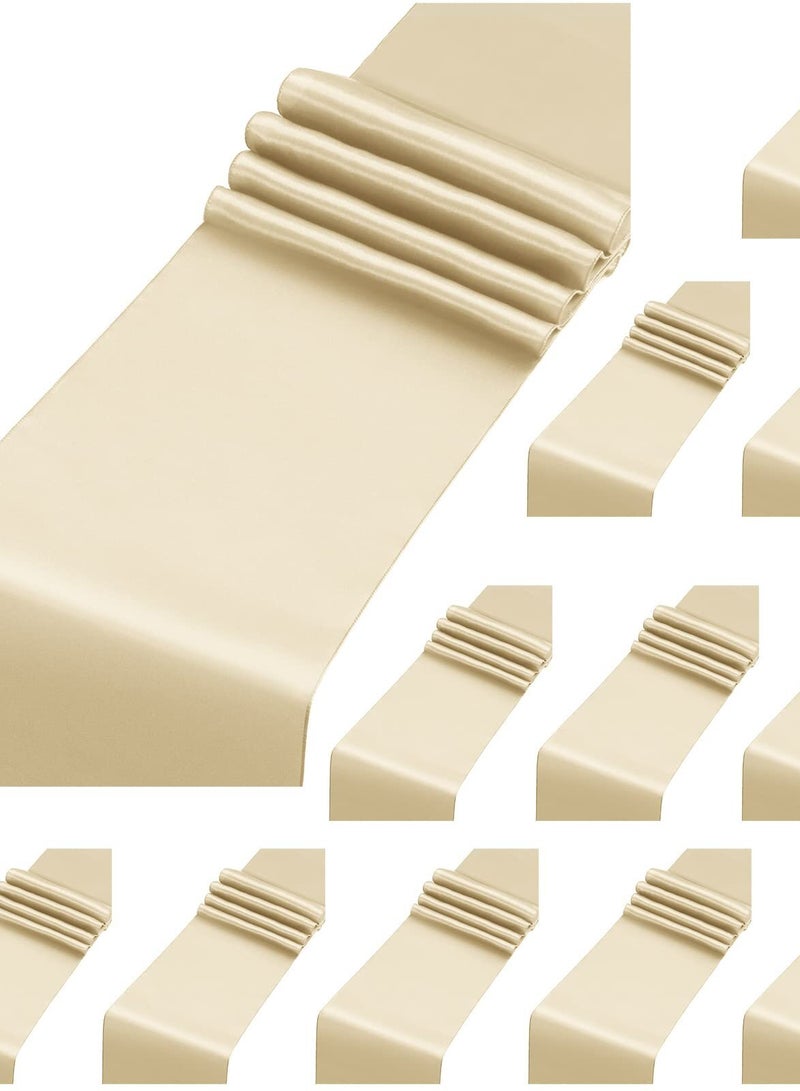 جروستيدي الشمبانيا الجدول تشغيل نمط طويل عرس الحرير الساتان - Image 1