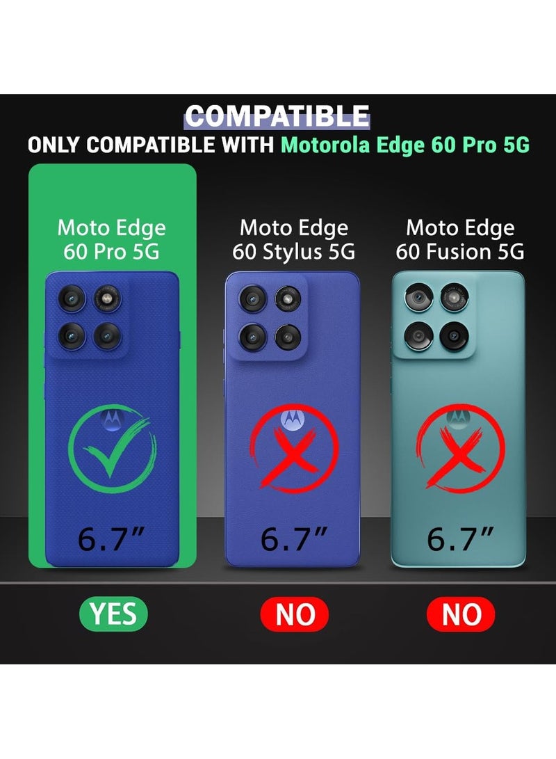 For Motorola Edge 60 Pro Magnetic Case, Compatible with MagSafe, TPU+PC Shockproof Matte Skin Feel Mobile Phone Back Cover, Anti-fingerprint Slim Fit Protective Casing  - Image 2