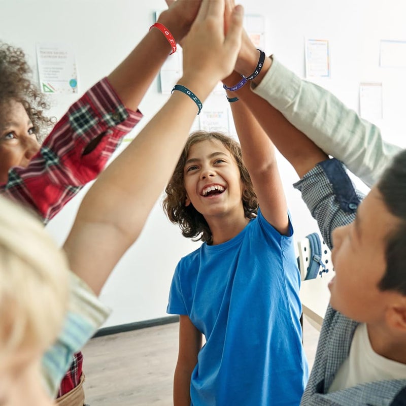 ArtCreativity WWJD Bracelets (Pack of 24) - What Would Jesus Do Wrist Band - Universal Size -W.W.J.D. Webbing Bands - Four Assorted Colors - Religious Party Favors for Boys and Girls - Image 5