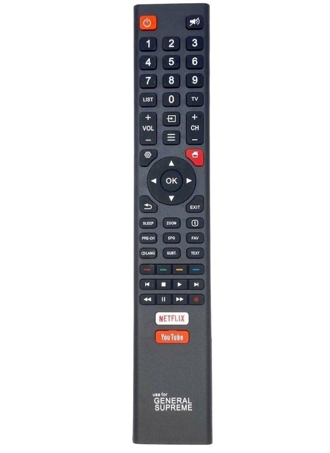 GENERAL SUPREME - Replacement Remote Control For General Supreme Smart Tv Lcd Led - Image 1