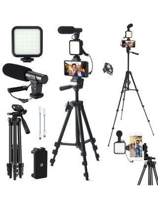YouTube Vlogging Starter Kit – Complete Video Setup with HD Camera, Microphone, Tripod, LED Ring Light, and Essential Accessories for Beginners and Content Creators – Perfect for High-Quality Video Creation - pzsku/ZC7879DD26BAE0A77E4E6Z/45/_/1738647926/573c6c01-d99f-4fcb-92fa-2e3813a03923