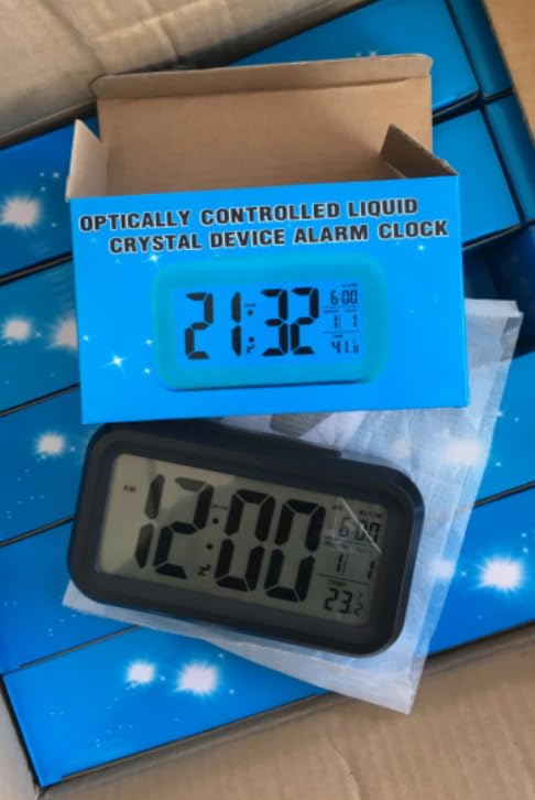 wudcraft Digitial Alarm Table Clock for Bedroom, Work Table, Kitchen, Students, Office - Timer, Alarm, Temperature Indicator, Date. - Image 3