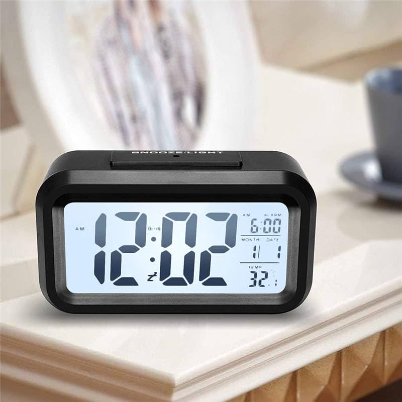 wudcraft Digitial Alarm Table Clock for Bedroom, Work Table, Kitchen, Students, Office - Timer, Alarm, Temperature Indicator, Date. - Image 1