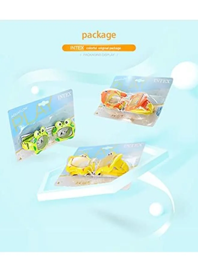 INTEX Fish Design Fun Swimming Goggles, For 3-8 Years