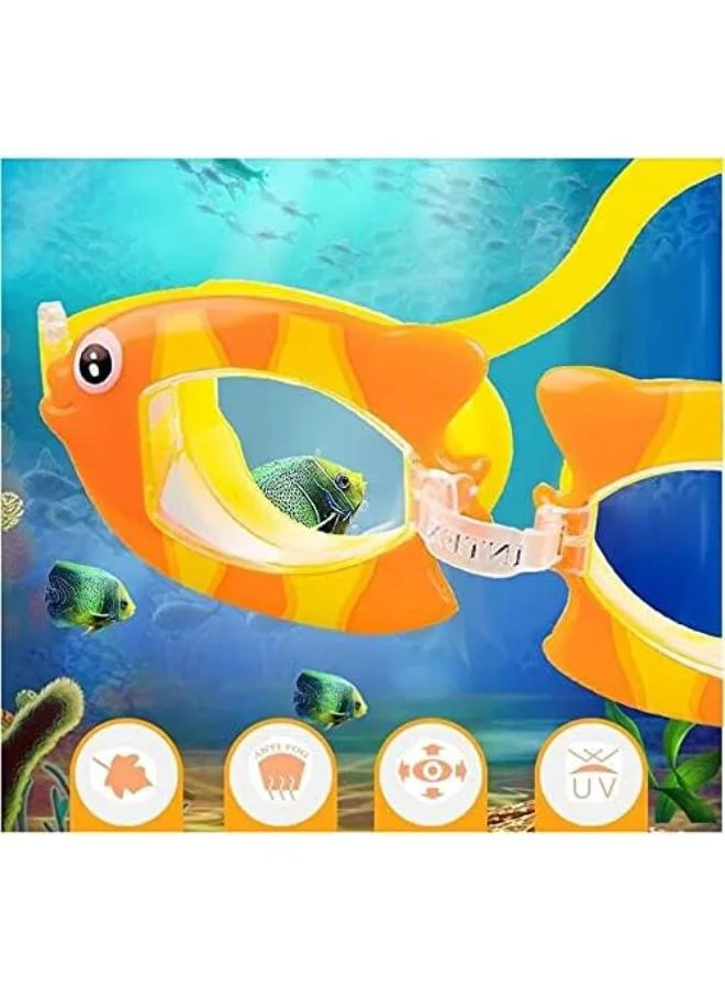 INTEX Fish Design Fun Swimming Goggles, For 3-8 Years
