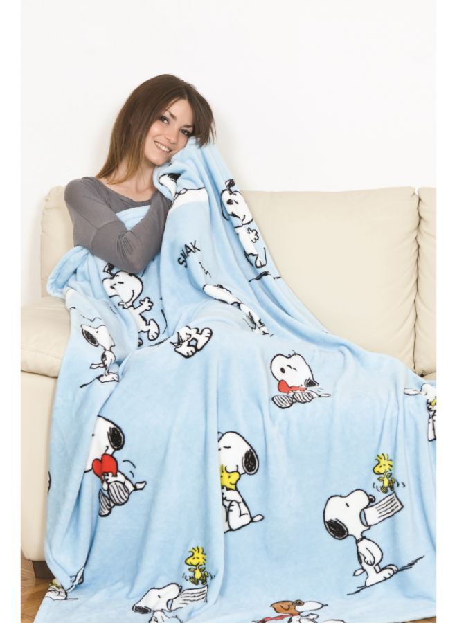 Kanguru Plaid Snoopy Blanket, Super Soft, Cozy, Fluffy, Warm, Throw Fleece Blanket for Sofa, Bedroom, Couch, Travel, Kids  - Image 4