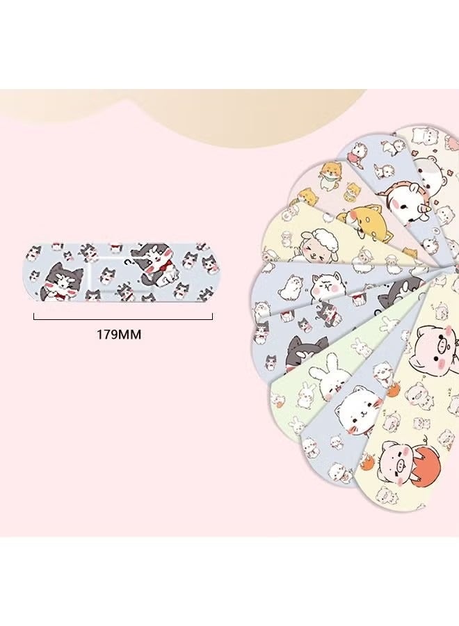 120 Pcs Cartoon Bandages Strips Band Aid, PE Material Hemostatic Waterproof Adhesive Bandages Strips Combination Pack, Cuts Scrapes First Aid Bandages for Family (Colorful) - Image 2