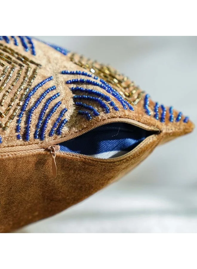 DANUBE HOME Pearl Pristine Cushion Cover Dk Gold 45x45 CM