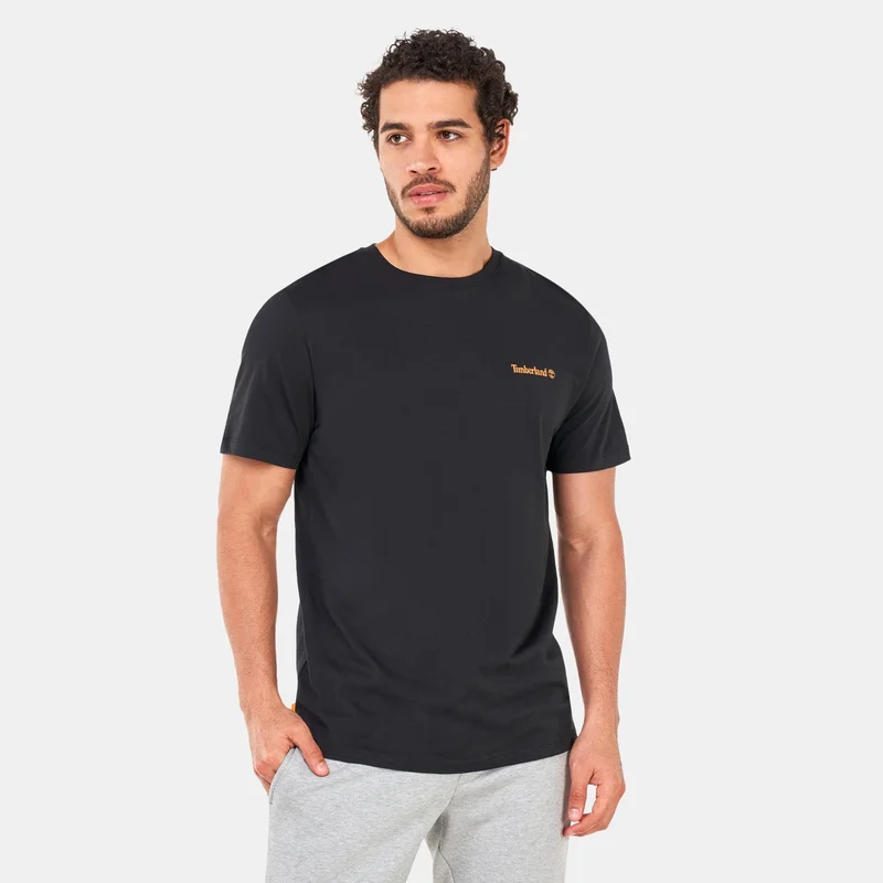 Timberland Men's Small Logo Print Logo T-Shirt