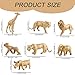 XiRiDa 7PCS Gold Safari Animals Figures Toy Wild Animal Plastic Figurines Gift for Kids - Image 4