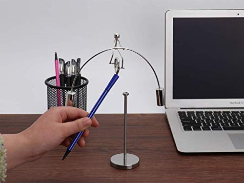 Sunnytech Unicycle Weightlifter Stainless Steel Physics Balancing Tumbler Kinetic Art Balance Toy Decompressive Science Psychology Home Offic Decor Desk Toy WJ143 - Image 5