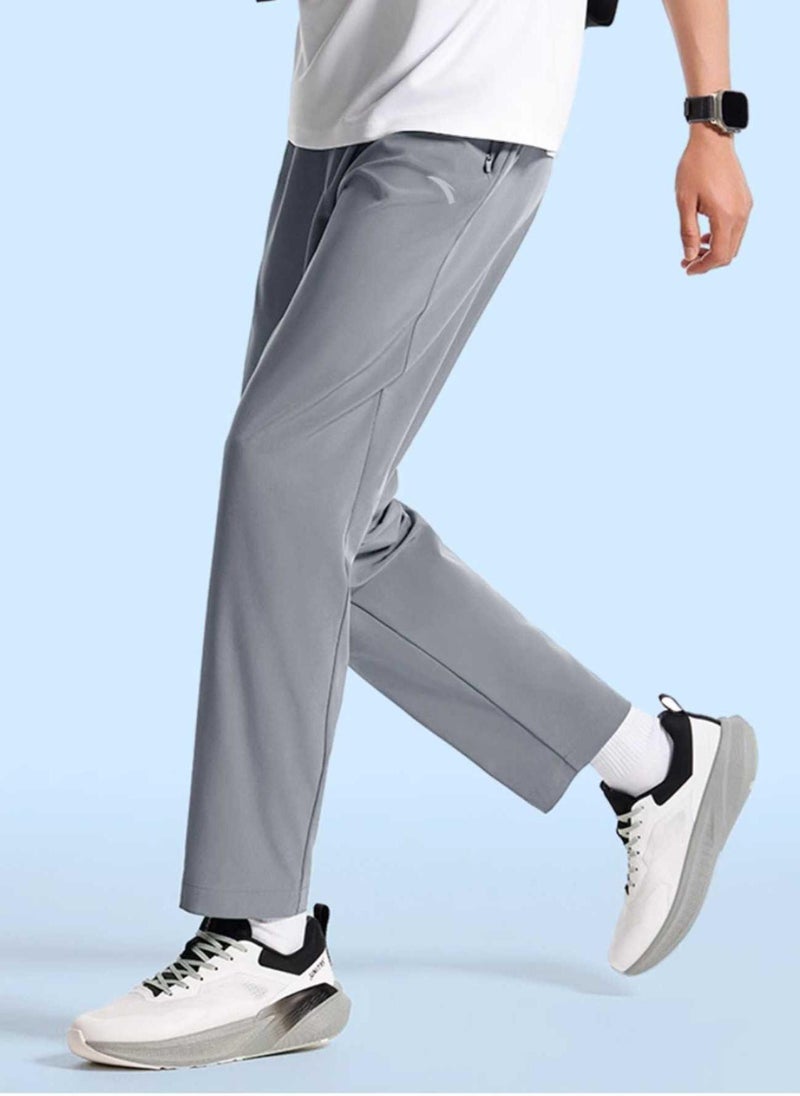 ANTA Men’s IceSilk Knit Training Pants/Cooling Fabric / High Stretch / All-Weather Comfort - Image 1