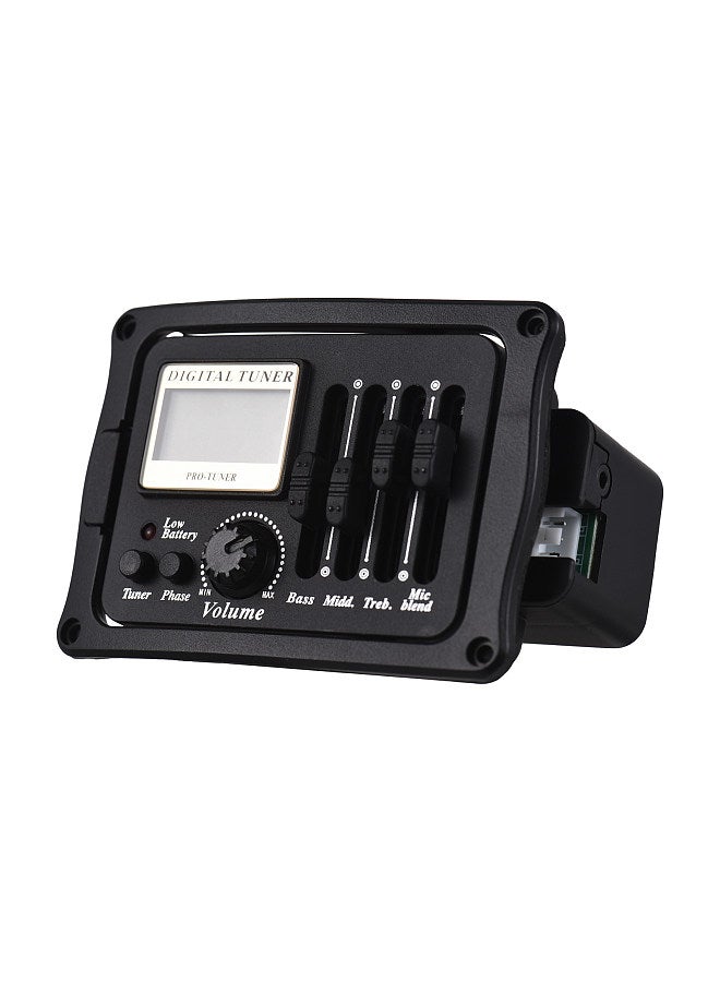 Generic Acoustic Guitar Pickup Folk Classical Guitar Pickup EQ Plate Pickup Multi-color LCD Color Screen Built-in Microphone with Calibration  - Image 1