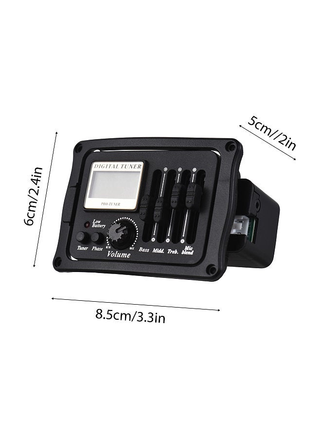 Generic Acoustic Guitar Pickup Folk Classical Guitar Pickup EQ Plate Pickup Multi-color LCD Color Screen Built-in Microphone with Calibration  - Image 2