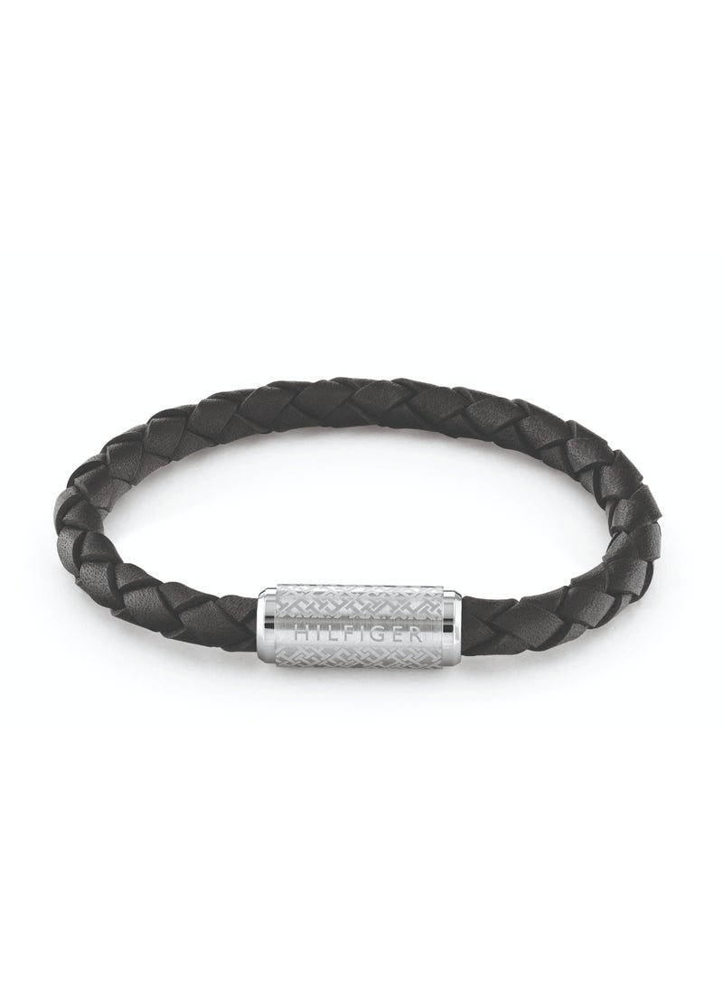 TOMMY HILFIGER TH JEWELRY TH BRAID MENS LEATHER BRACELET - 2790479 - Image 1