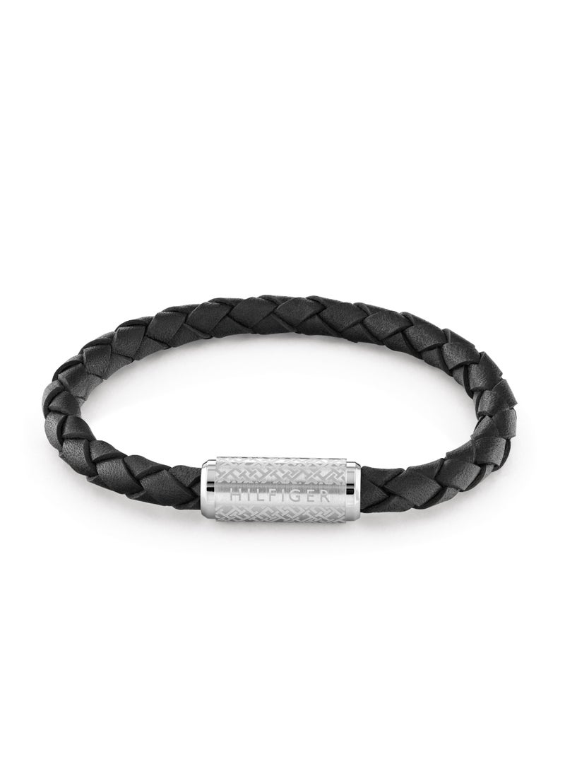TOMMY HILFIGER TH JEWELRY TH BRAID MENS LEATHER BRACELET - 2790479 - Image 3