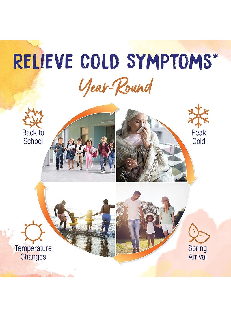 Boiron - Coldcalm Meltaway Tablets - Cold Relief - For Sneezing, Runny Nose, Minor Sore Throat, For Ages 4+ Years, Non-Drowsy, 60 Meltaway Tablets - Image 1