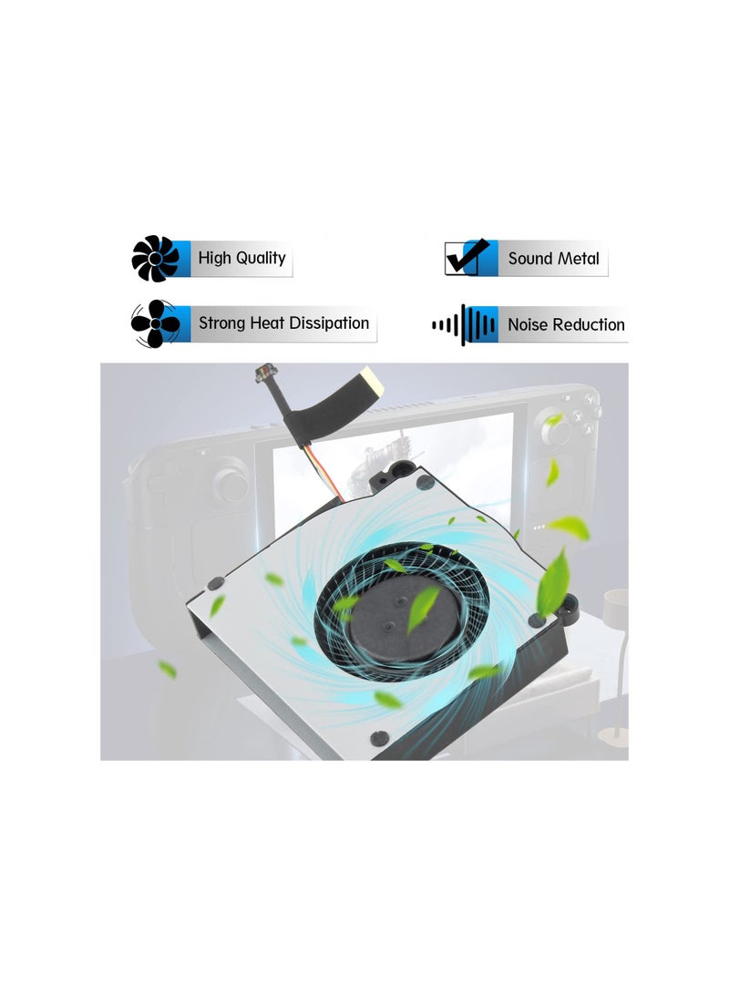 SOLARAE Replacement CPU Cooling Fan for Steam Deck, Model Bn5010s5h-N00p/Bsb050la-00, Internal GPU Cooling Fan Compatible with Steam Deck Console 2021/2022 (64GB/256GB/512GB NVMe) - Image 3
