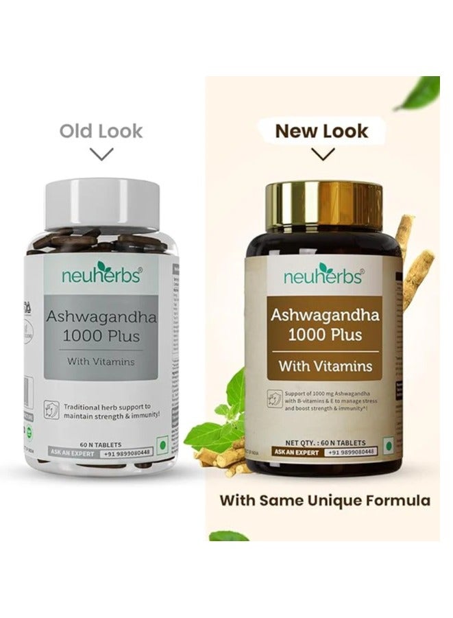 Neuherbs Neuherbs Ashwagandha 1000 Plus with Vitamins Tablets 60  - Image 4