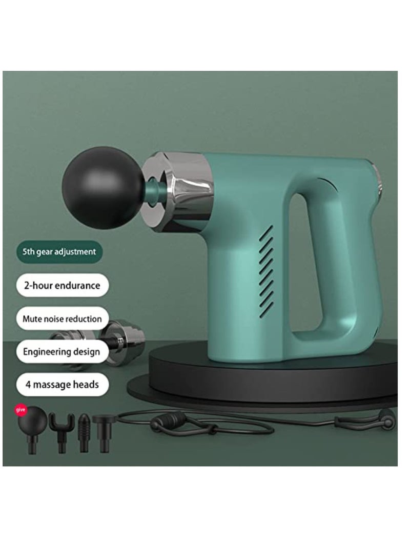 DIGI CORE Deep Tissue Massage Gun With 4 Massage Heads Muscle Massager Gun For Athletes Powerful Portable Electric Handheld Deep Tissue Body Massager Gun Neck Massager Gun Five Adjustable Speed Moods - Image 2