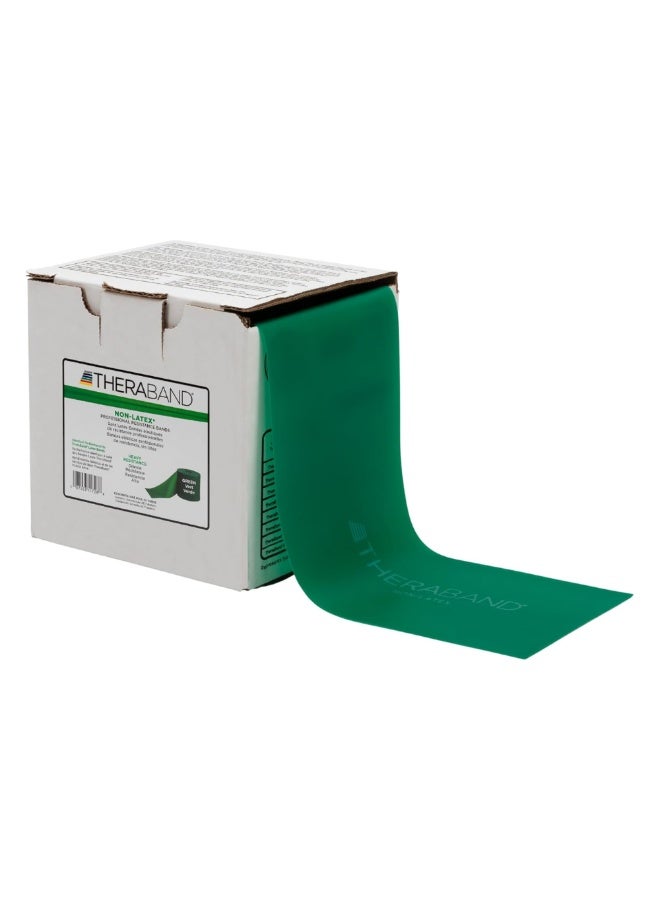 TheraBand Non-Latex Resistance Band (50-Yard Bulk Roll) – Green Intermediate Level 3 – Professional Latex-Free Elastic Band for Physical Therapy, Pilates, and Strength Training - Image 1