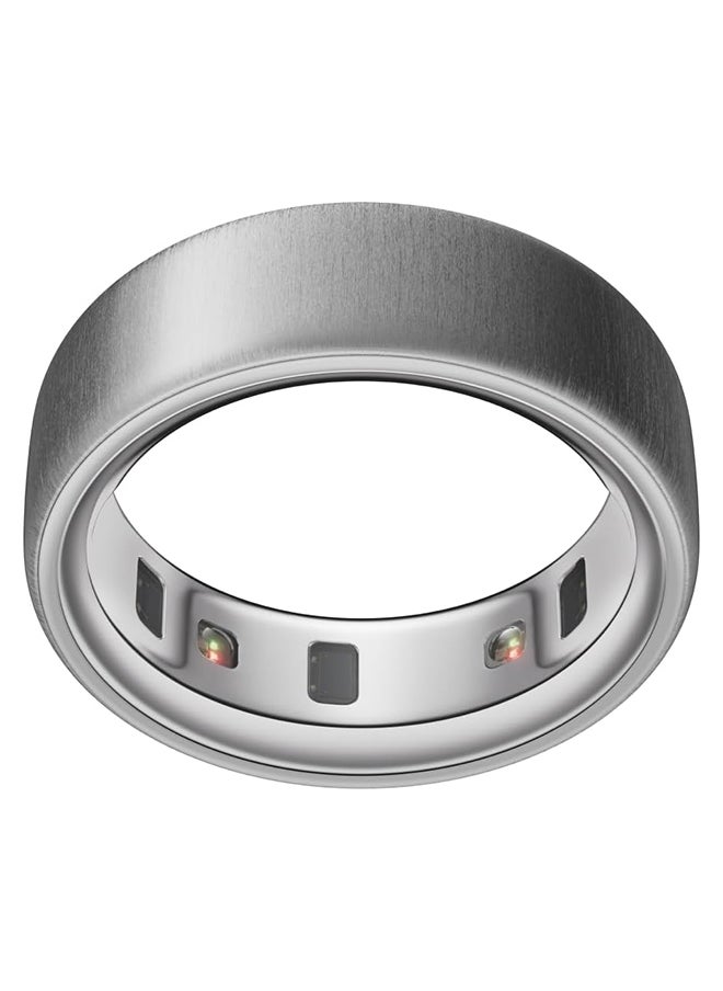 OURA Oura Ring 4 - Silver - Size 11 - Smart Ring - Size First with Oura Ring 4 Sizing Kit - Sleep Tracking Wearable - Heart Rate - Fitness Tracker - Up to 8 Days of Battery Life  - Image 1