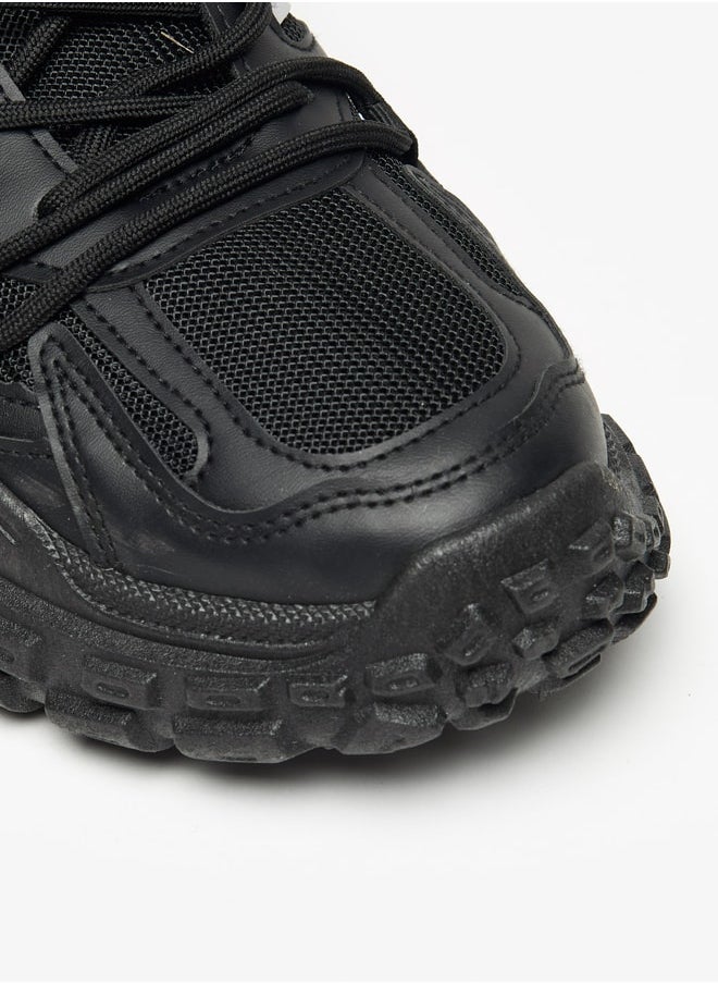 LBL by Shoexpress Textured Sports Shoes with Lace-Up Closure  - Image 4