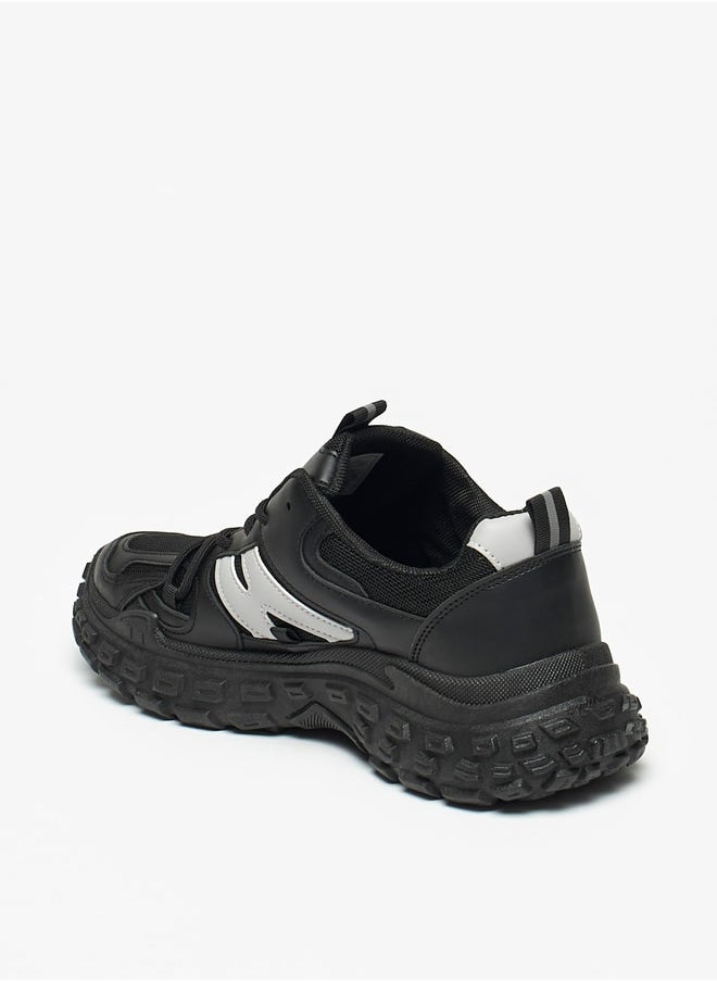 LBL by Shoexpress Textured Sports Shoes with Lace-Up Closure  - Image 1