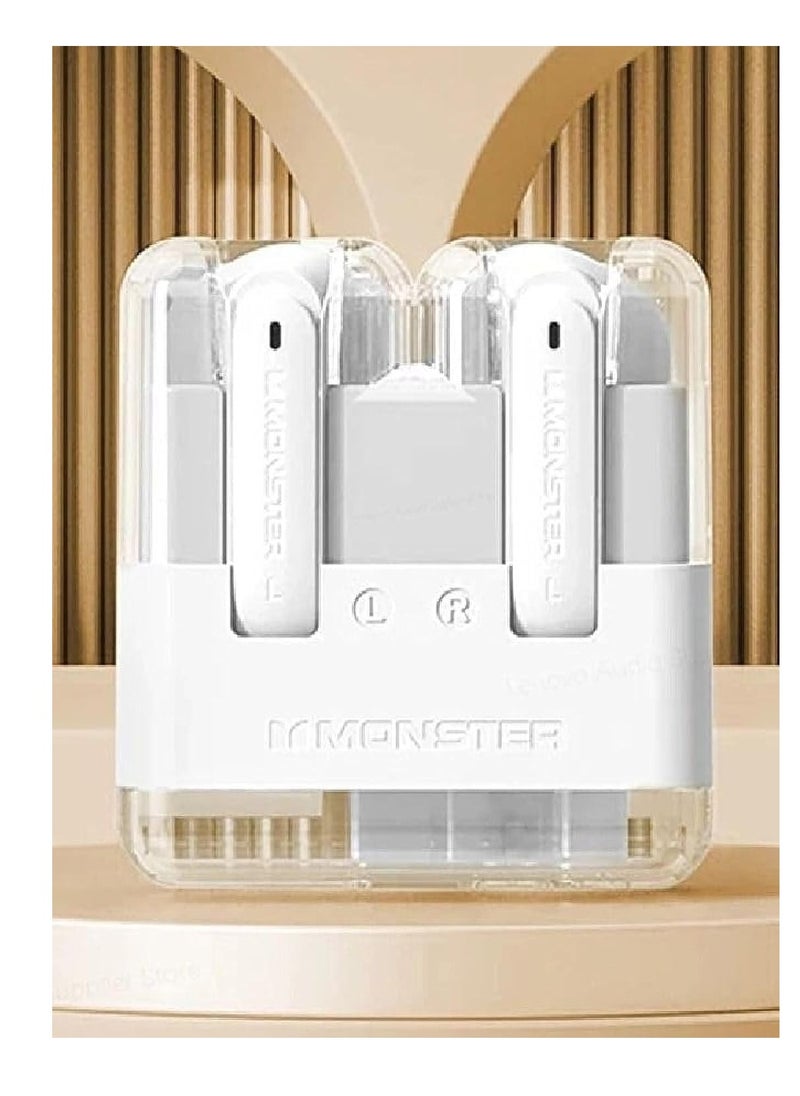 Monster - Monster Bluetooth 5.3 TrueWireless Earbuds XKT12 (White) - Image 1