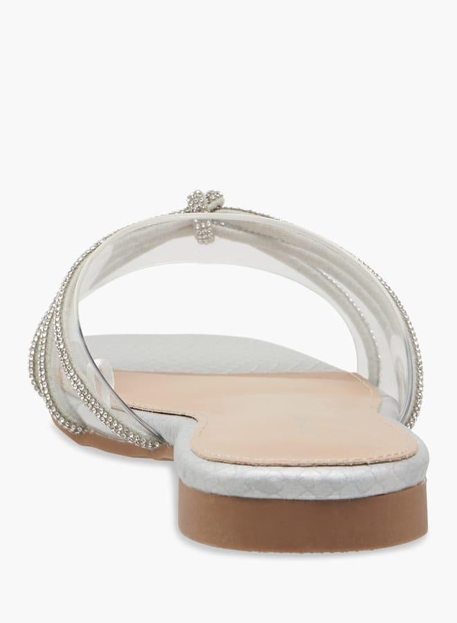 Flora Bella By Shoexpress Women Embellished Slip-On Sandals - Image 5