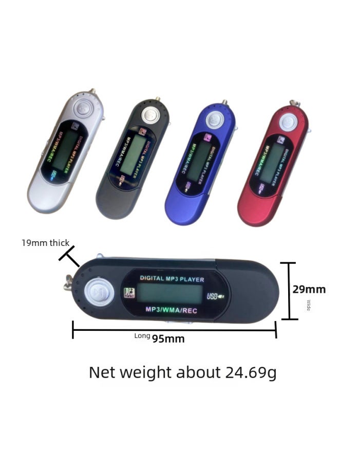 إصدار الطالب لمشغل موسيقى MP3 المحمول مع بطارية ChaoHua الجافة الكبيرة المدمجة بسعة 4 جيجا بايت وسعة 8 جيجا بايت لعشاق الموسيقى والطلاب - لون الجسم: أحمر - سعة الذاكرة: صندوق سماعة رأس سلكية مدمج بسعة 4 جيجا بايت (بدون بطارية) - Image 3