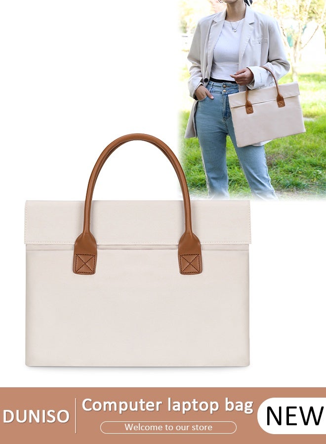 DUNISO 15 Inch Laptop Bag Lightweight Computer Bag Travel Business Briefcase Water Resistance Shoulder Messenger Bag for Men and Women Work Office - Image 1