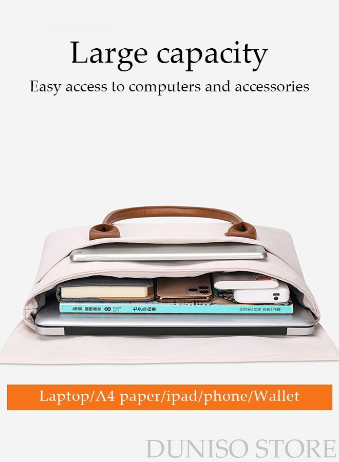 DUNISO 15 Inch Laptop Bag Lightweight Computer Bag Travel Business Briefcase Water Resistance Shoulder Messenger Bag for Men and Women Work Office  - Image 2