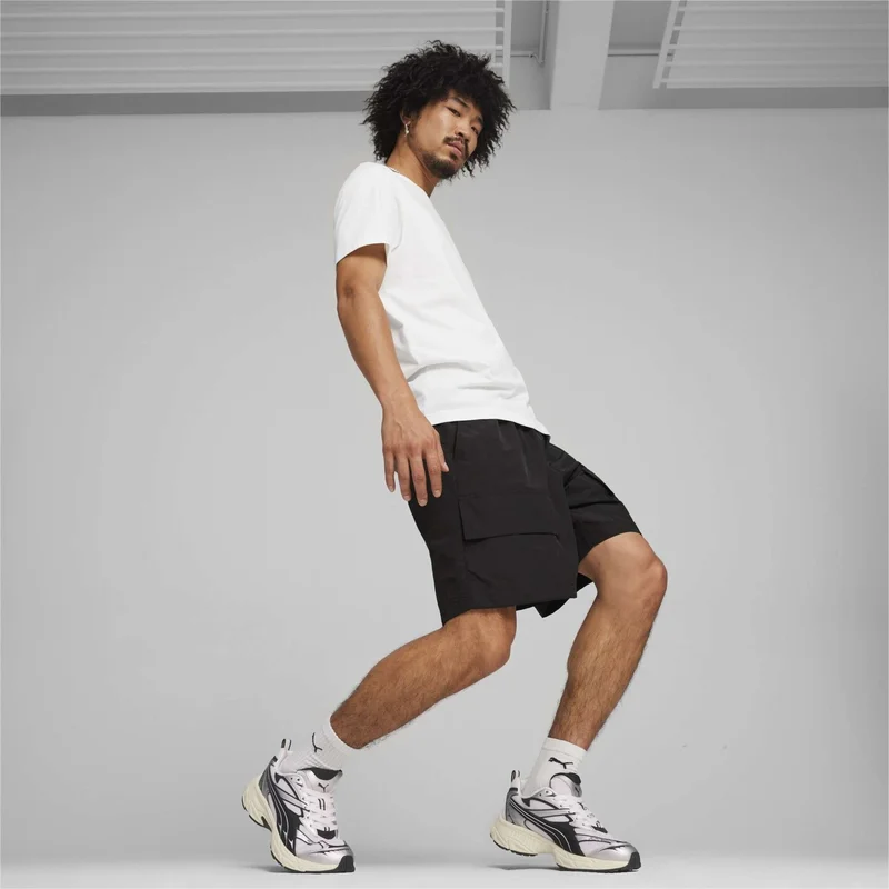 PUMA Men's Black Classics Cargo Shorts 7" Wv Black Men's Shorts